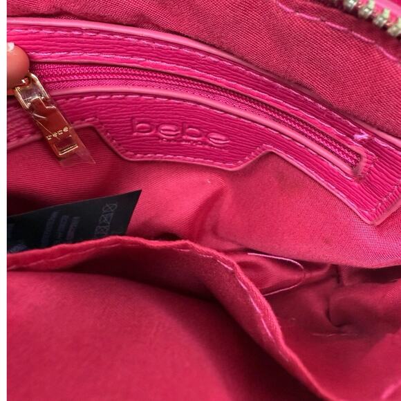 Bebe Gianna Micro Dome Hot Pink Purse Hand and Shoulder Straps - Picture 5 of 6